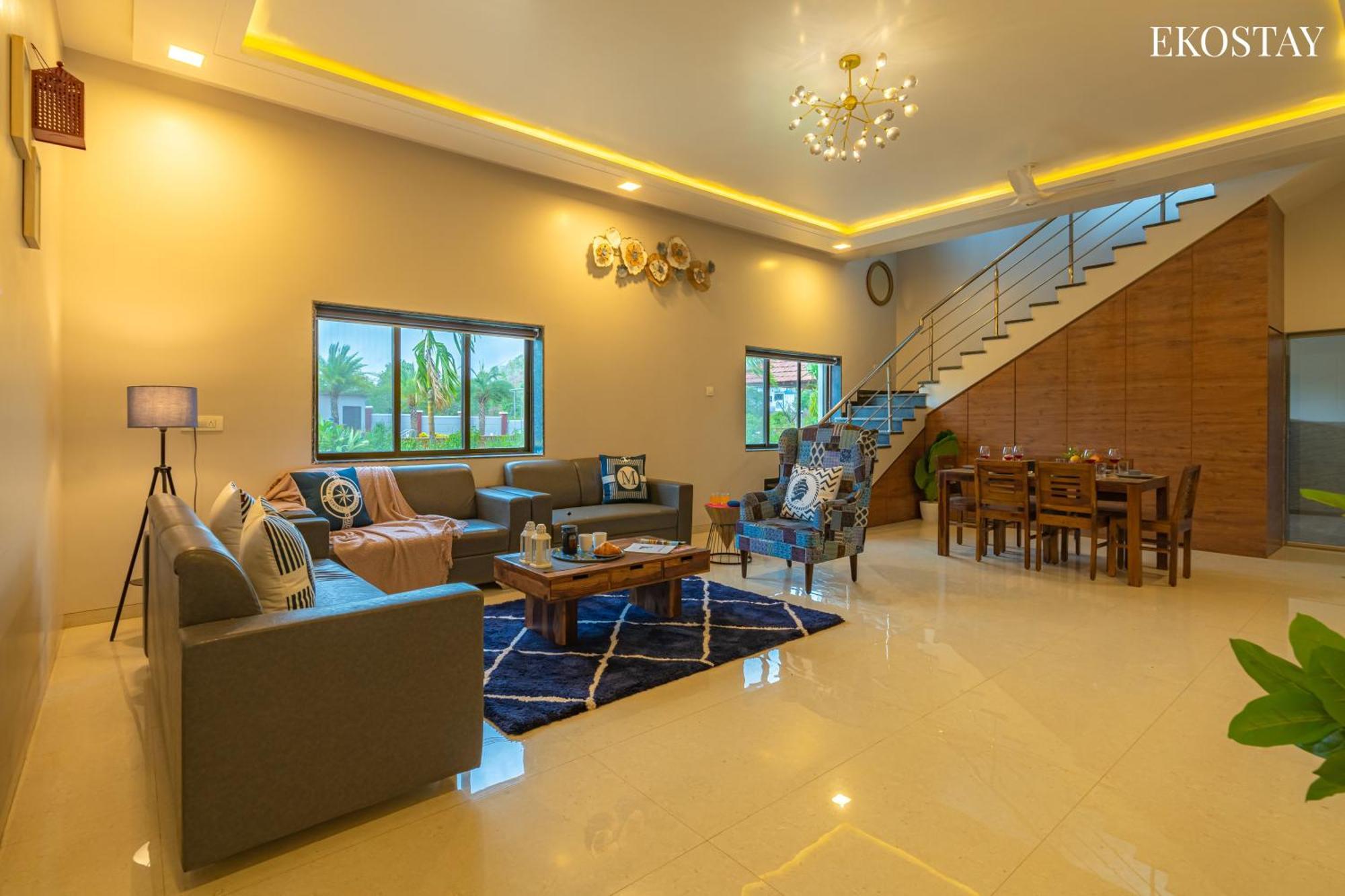 קארג'אט Ekostay Gold Palm Estate I Cricket Turf I Rain Dance I 2 Acre Property מראה חיצוני תמונה